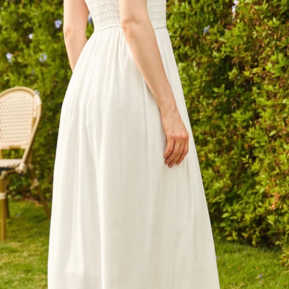 NWT MODCLOTH White CottageCore Midi Dress XL - Picture 3 of 10